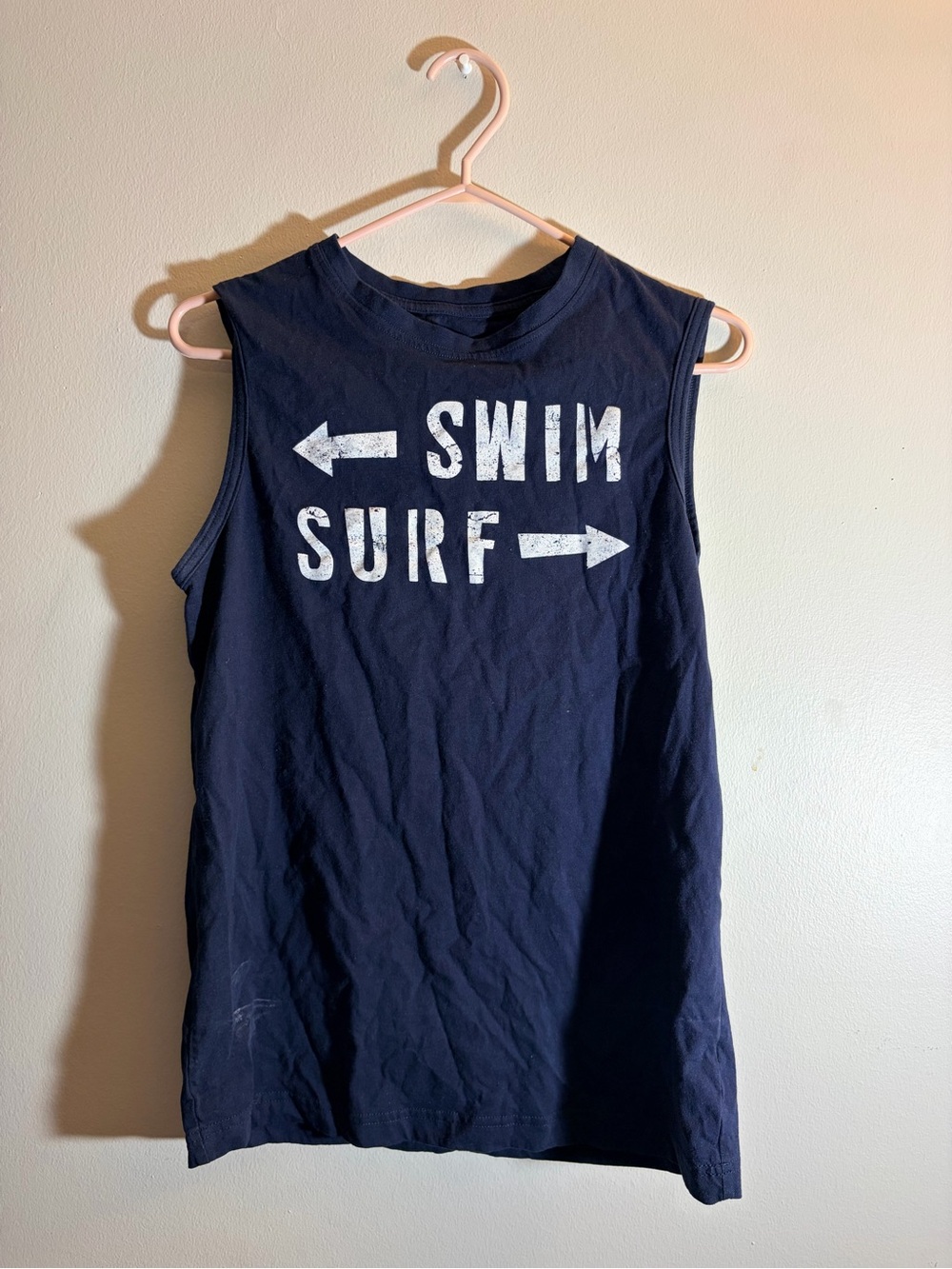 George Navy Blue Graphic Tee with White Print